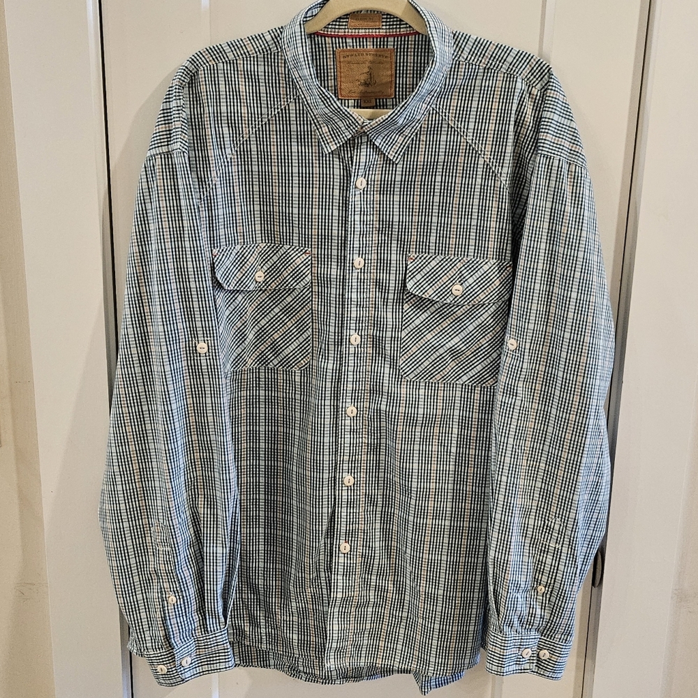 Onward Reserve Burnside Waterfront Performance Fishing Shirt - Size XXL - Blue